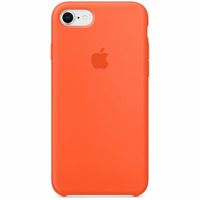 Apple Coque en silicone iPhone SE (2022 / 2020) / 8 / 7 - Spicy Orange