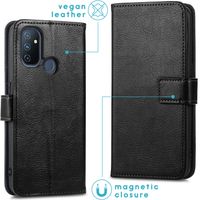 imoshion Étui de télephone portefeuille de luxe OnePlus Nord N100 - Noir