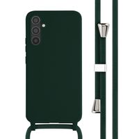 imoshion Coque en silicone avec cordon Samsung Galaxy A34 (5G) - Vert foncé