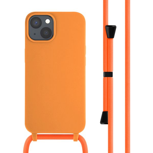 imoshion ﻿Coque en silicone avec cordon iPhone 14 - Orange