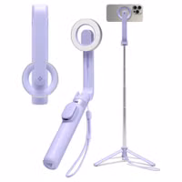 Spigen Trépied Selfie Stick MagSafe - avec télécommande - Universel - 74CM - Lavender