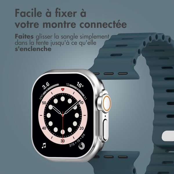 Accezz Bracelet Ocean Apple Watch Series 1 - 9 / SE (38/40/41 mm) | Series 10 / 11 (42 mm) - Abyss Blue