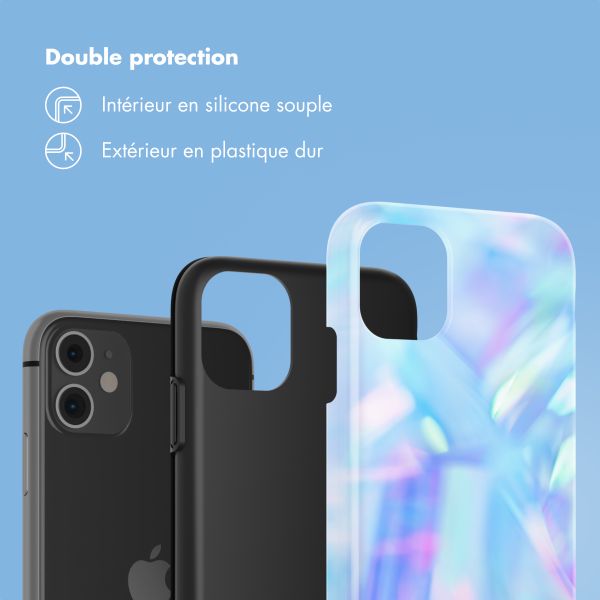 Selencia Coque arrière Vivid Tough iPhone 11 - Holographic Blue Dream