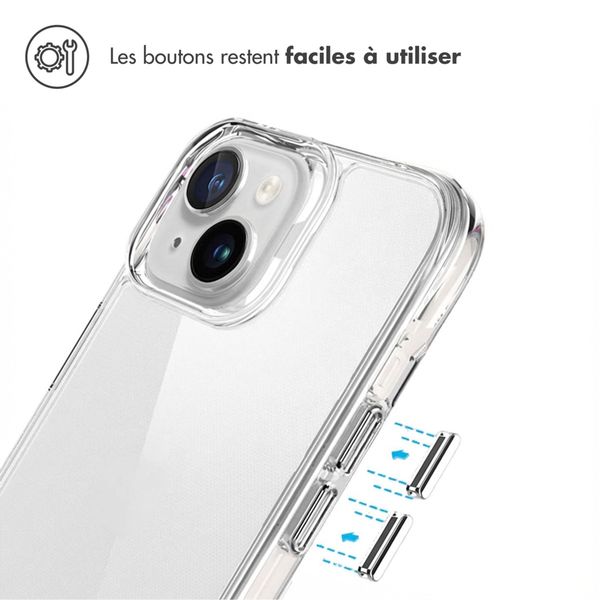 imoshion Coque Rugged Air Apple iPhone 15 Plus - Transparent