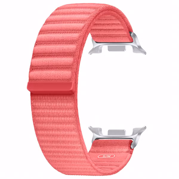 Samsung Bracelet en tissu original Samsung Galaxy Watch 8 (40/44mm) / Classic (46mm) - S/M - Rouge
