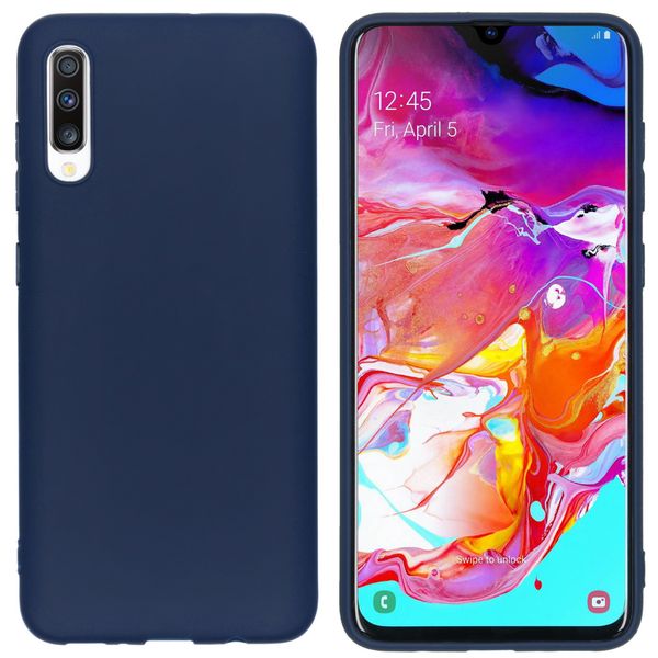 imoshion Coque Couleur Samsung Galaxy A70 - Bleu foncé