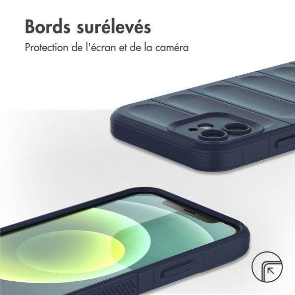 imoshion Coque arrière EasyGrip iPhone 12 - Bleu foncé