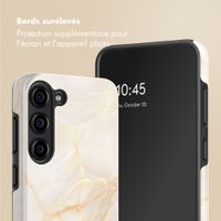 Selencia Coque arrière Vivid Samsung Galaxy S23 - Golden Beige Marble