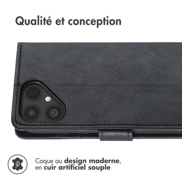 imoshion Étui de télephone portefeuille Fairphone 6 - Noir
