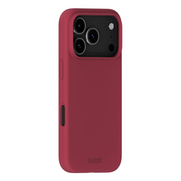 Holdit Coque Silicone Apple iPhone 17 Pro - Red Velvet