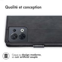 imoshion Étui de télephone portefeuille Oppo Reno 8 5G - Noir