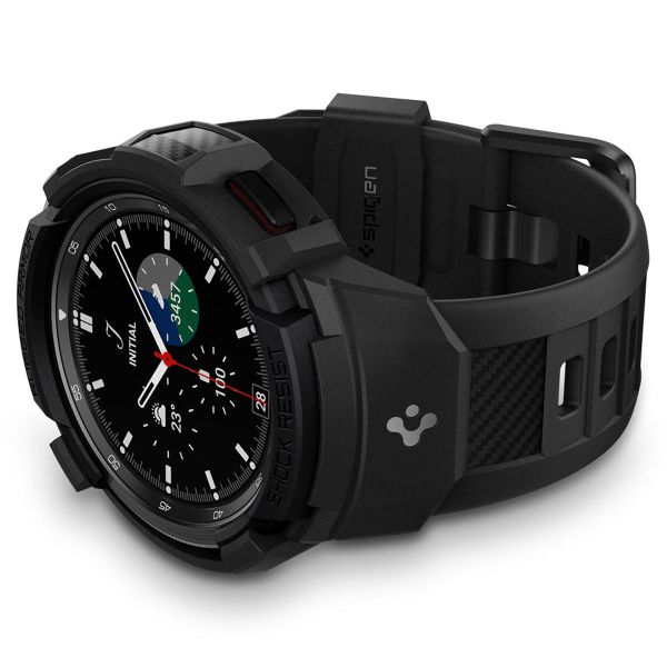 Spigen Rugged Armor™ Pro Case  Samsung Galaxy Watch 4 - 46 mm - Noir