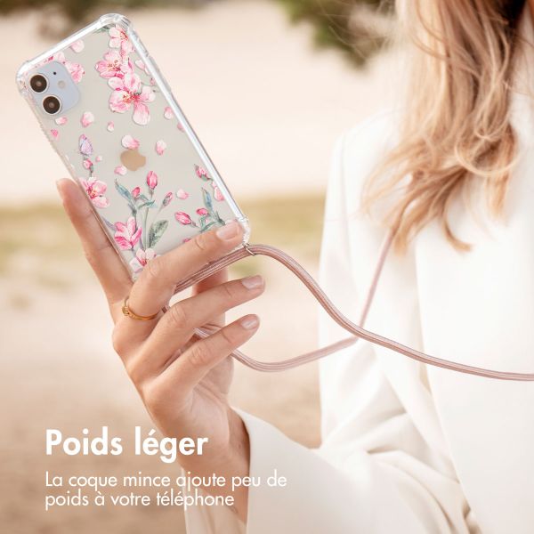 imoshion Coque Design avec cordon Apple iPhone 13 Pro - Blossom Watercolor