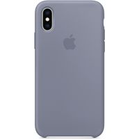 Apple Coque en silicone iPhone Xs / X - Lavender Gray