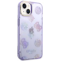 Guess Coque Peony Glitter iPhone 14 - Violet