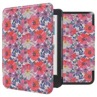 imoshion Design Slim Hard Sleepcover Kobo Clara Colour / Clara BW / Tolino Shine 5 / Shine Color - Flower Watercolor