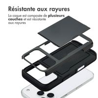 imoshion Coque arrière avec porte-cartes Apple iPhone 17 Pro - Noir