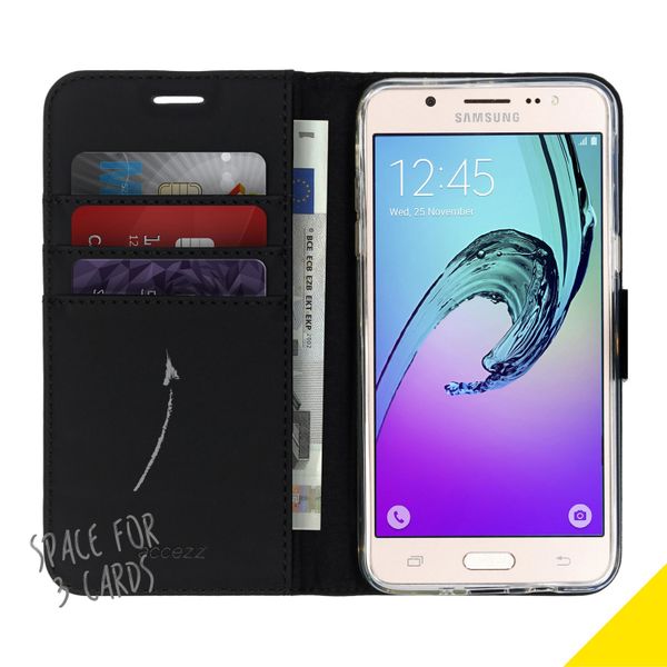 Accezz Étui de télephone Wallet Samsung Galaxy J5 (2016) - Noir