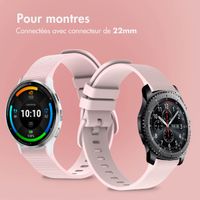 imoshion Bracelet sport en silicone avec boucle - Connexion universelle 22 mm - Rose