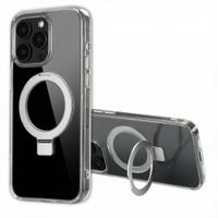 Accezz Coque Ring Stand avec MagSafe Apple iPhone 15 Pro Max - Transparent