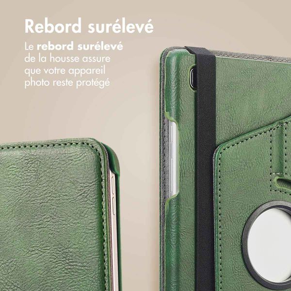imoshion Coque tablette rotatif à 360° Samsung Galaxy Tab A9 8.7 pouces - Vert