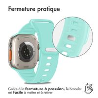 imoshion Bracelet en silicone Apple Watch Series 1-10 / SE / Ultra (2) - 42/44/45/46/49 mm - Turquoise