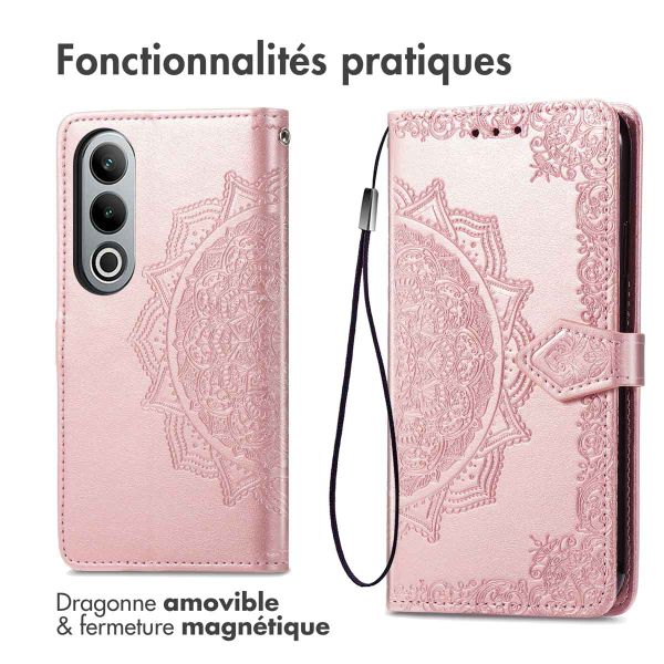 imoshion Etui de télephone Mandala OnePlus Nord CE 4 - Rose Doré