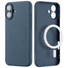 imoshion Coque Couleur avec MagSafe Apple iPhone 16 - Bleu foncé