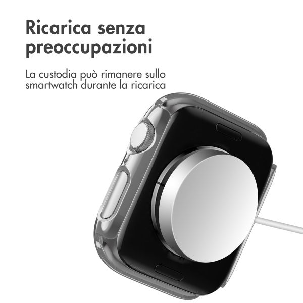 imoshion Coque rigide brillante à couverture complète Apple Watch 4 / 5 / 6 / SE - 40 mm - Argent