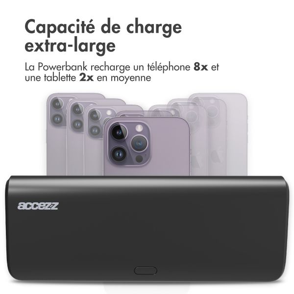 Accezz  Omega Series - Powerbank - 20.000 mAh - USB-A & USB-C - Power Delivery - 35 Watt - Noir