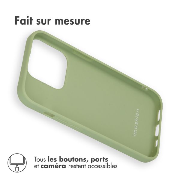 imoshion Coque Couleur Apple iPhone 14 Pro - Olive Green
