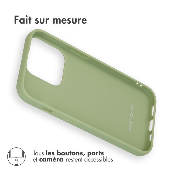 imoshion Coque Couleur iPhone 14 Pro - Olive Green