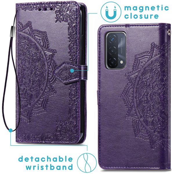 imoshion Etui de télephone Mandala Oppo A74 (5G) / A54 (5G) - Violet