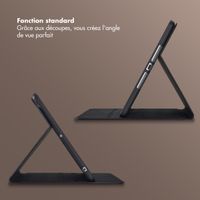Selencia Coque tablette Riva Apple iPad 9 (2021) 10.2 pouces / iPad 8 (2020) 10.2 pouces / iPad 7 (2019) 10.2 pouces - Noir