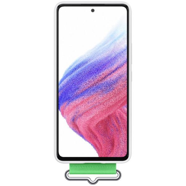 Samsung ﻿Original Coque en silicone à sangle Galaxy A53 - White