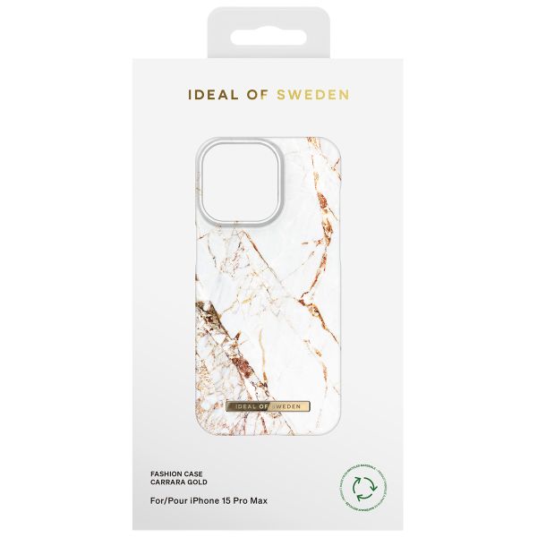 iDeal of Sweden Coque Fashion Apple iPhone 15 Pro Max - Carrara Gold