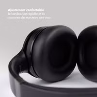 Selencia Casque sans fil Urban Play - Réduction active du bruit - Avec étui de rangement - Midnight Black