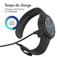 imoshion Câble de chargement USB-A Garmin Watch - 1 mètre