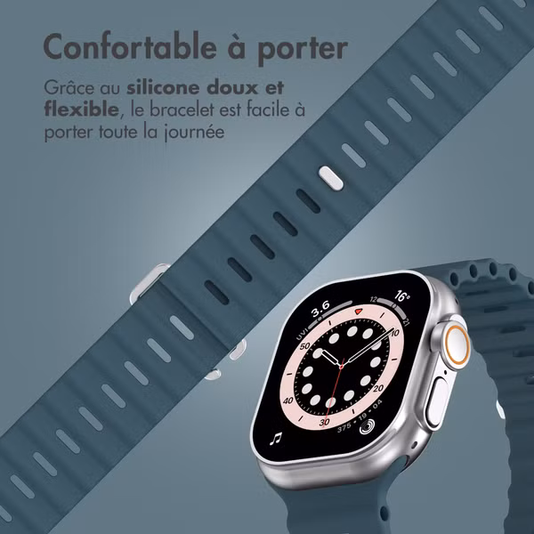 Accezz Bracelet Ocean Apple Watch Series 1 - 11 / SE / Ultra (44/45/46/49 mm) - Abyss Blue