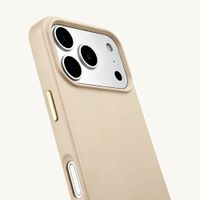 Selencia Coque arrière Rivièra avec MagSafe avec crochets amovibles Apple iPhone 17 Pro - Milky Latte