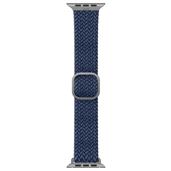 Uniq Bracelet tressé Aspen Apple Apple Watch Series 1 á 9 / SE (38/40/41 mm) | Series 10 (42 mm) - Bleu Oxford