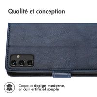 imoshion Étui de télephone portefeuille Samsung Galaxy A14 (5G/4G) - Bleu foncé