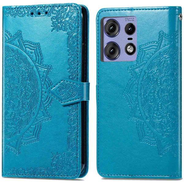 imoshion Etui de téléphone portefeuille Motorola Edge 50 Pro - Turquoise