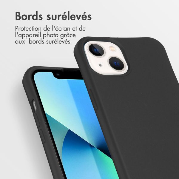 imoshion Coque de couleur avec cordon amovible Apple iPhone 13 - Noir