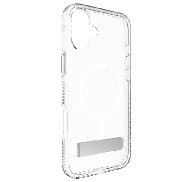 ZAGG Coque Crystal Palace Snap KickStand avec MagSafe iPhone 16 - Transparent