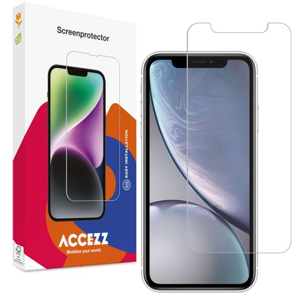 Accezz Protection d'écran en verre trempé iPhone 12 (Pro) / 11 / Xr