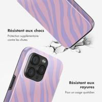 Selencia Coque arrière Vivid avec MagSafe Apple iPhone 15 Pro - Zebra Light Pink Lilac