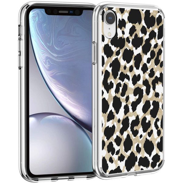 imoshion Coque Design iPhone Xr - Léopard / Noir