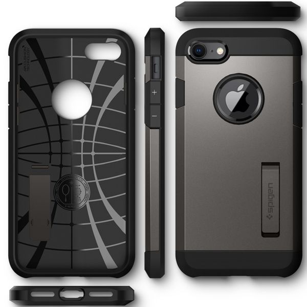 Spigen Coque Tough Armor iPhone SE (2022 / 2020) - Gris