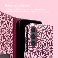 imoshion Étui de télephone portefeuille Design Samsung Galaxy S24 - Bloom Love Blush